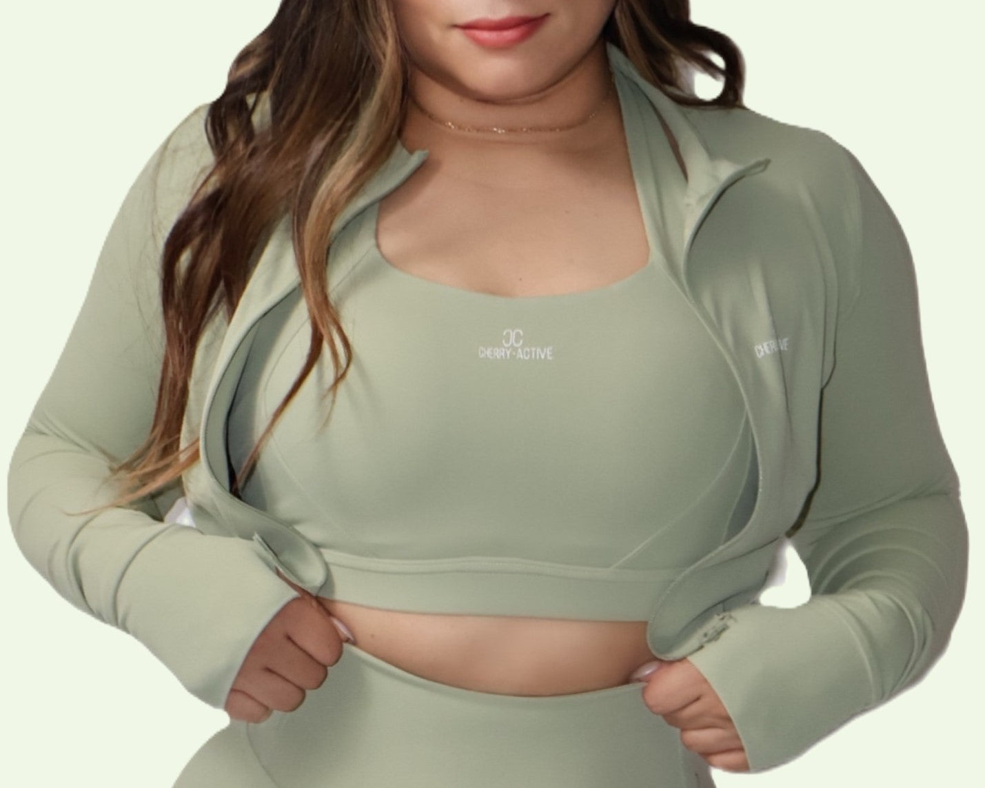 SculptZip Jacket – Laurel Green★ | Performance