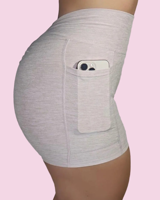High-Waist Scrunch Pocket Shorts | Functional Activewear