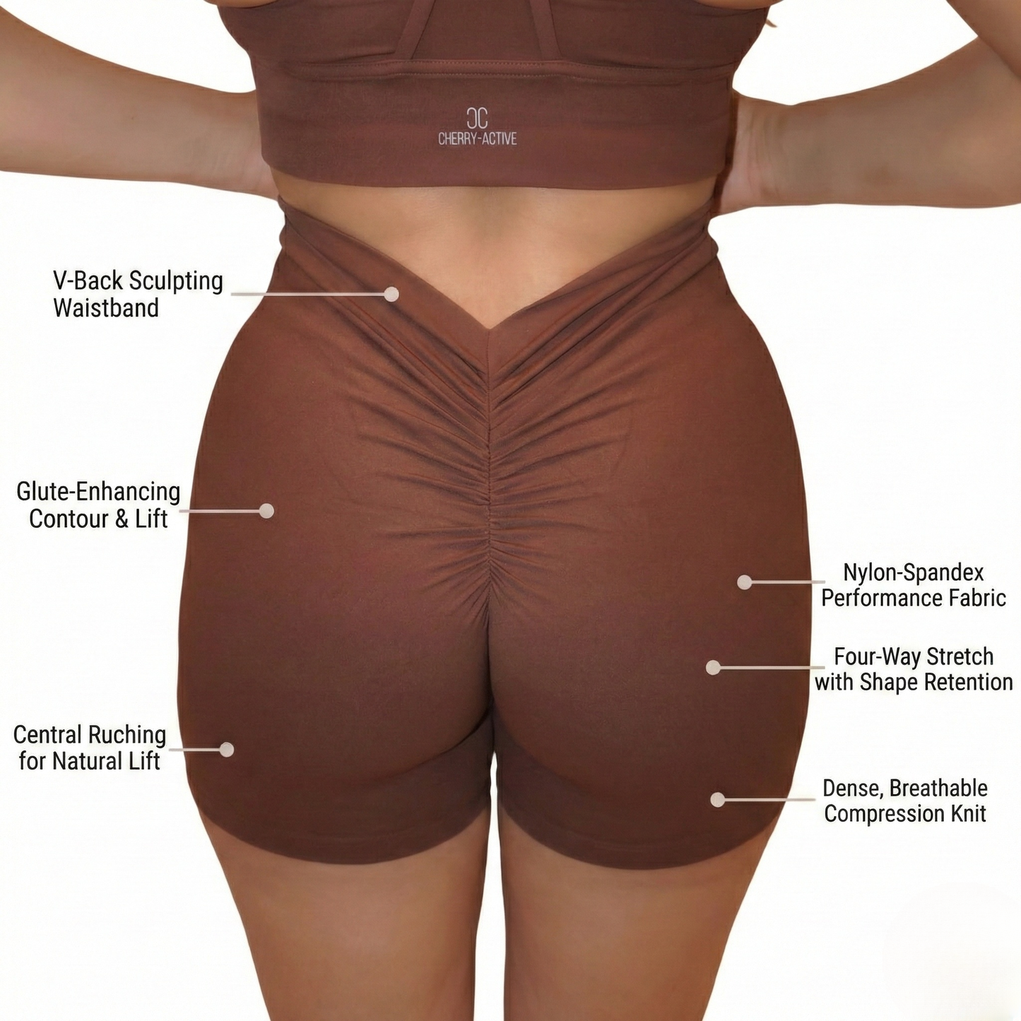 Sculpt GluteFlex Shorts V-Back | Sculpting Activewear