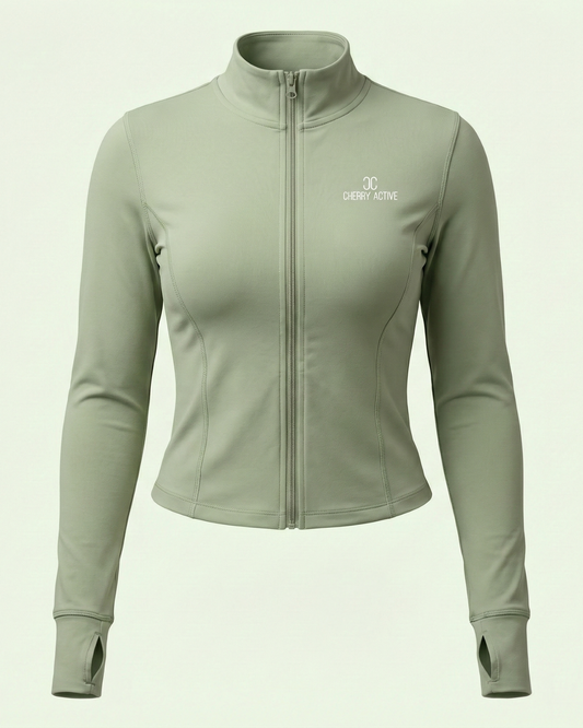 SculptZip Jacket – Laurel Green★ | Performance